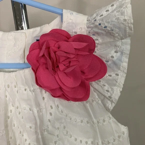 Janie and Jack EYELET DRESS Size: 2T NWOT - Picture 5 of 9